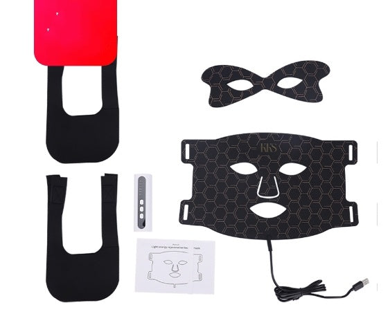 Led Silicone Mask Instrument Photon Rejuvenation Large Row Lamp 7 Color Red Blue Spectrometer